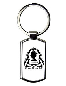 Metal Keychain/キーホルダー/メタル/キーチェーン/リング【エリザベス女王/Queen Elizabeth II】-1