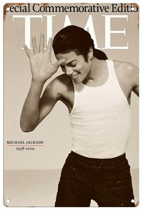  tin plate signboard [ Michael * Jackson /Michael Jackson] Celeb / pop / music / poster / magazine manner / magazine / interior / rust manner -8