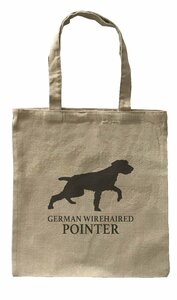 Dog Canvas tote bag/ love dog canvas tote bag [ german * wire hair -do* pointer ] dog / pet / simple / natural -203