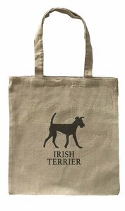Dog Canvas tote bag/愛犬キャンバストートバッグ【Irish Terrier/アイリッシュ・テリア】ペット/シンプル/ナチュラル-244
