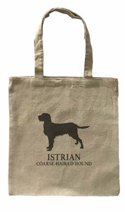 Dog Canvas tote bag/愛犬キャンバストートバッグ【イストリアン・コースヘアード・ハウンド】ペット/シンプル/ナチュラル-247