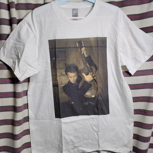 トムウェイツ（Tom Waits) ビッグプリントバンドTシャツ【Lサイズ】★送料無料/新品 80'sバンドT ロックT rock