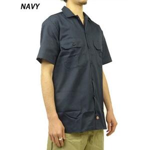 ☆ Navy ☆ S ディッキーズ Dickies ワークシャツ 半袖 シャツ ワーク系 定番 メンズ 半袖