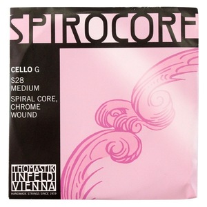 Spirocore No.S28 スパイラルスチールコア/クロム巻 G線 チェロ弦