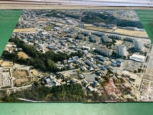 (636)昭和　航空自衛隊から　空撮影写真 大判写真　1枚　457x560mm(18X22)