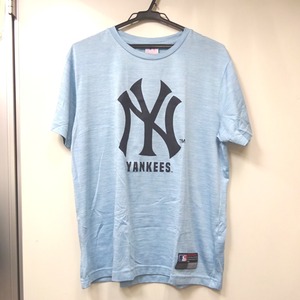 Ft1035431 半袖Ｔシャツ CAITAC FAMILY NY ニューヨークヤンキース #L ライトブルー メンズ 中古