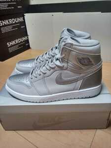  Nike воздушный Jordan 1 высокий OG co.jp 29cm gray silver белый AJ
