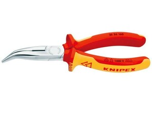 KNIPEX（クニペックス）2526-160 絶縁40°先曲がりラジオペンチ 160mm