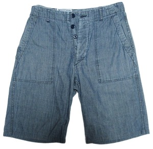 定価26,400円 エンジニアドガーメンツ ENGINEERED GARMENTS デニム風 Fatigue Short ファティーグショーツ ハーフパンツ メンズ