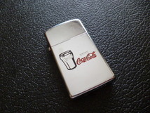 1962 ZIPPO DRINK COCA-COLA・ドリンク・コカ・コーラ・グラス・デザイン・スリム・モデル・デニソン社製ボックス　入手困難_画像3