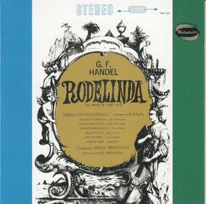[3CD/Westminster]ヘンデル:歌劇「ロデリンダ」全曲HWV.19/T.S=ランダル&M.フォレスター&B.プリーストマン&ウィーン放送管弦楽団 1965