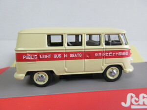 ★新品　1/64　★香港のミニバス　Hong Kong Light Bus　VW T1　★シュコー製　長さ６cm　金属製　トミカサイズ