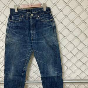 DENIME ドゥニーム 革パッチ ボタンフライ デニムパンツ ジーンズ 29