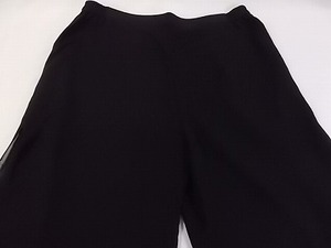  немного большой размер черный формальный широкий брюки гаучо 96-109 размер б/у одежда женский EN-8 *.20200716