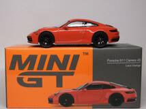 MINI GT★ポルシェ 911 カレラ 4S ラヴァオレンジ MGT00371-R Porsche 911 Carrera 4S 1/64_画像3