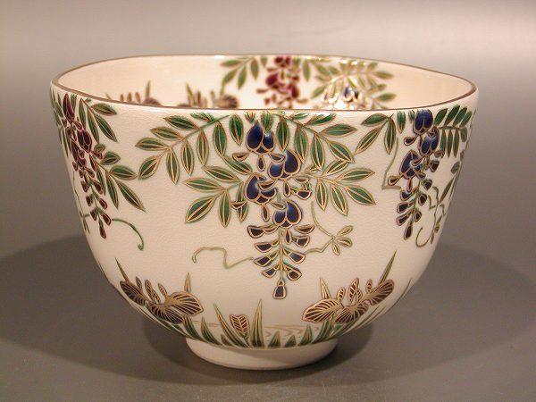 茶道具抹茶茶碗緑釉七福卯、 京都田中香泉作、桐共箱□新品□ 商品细节