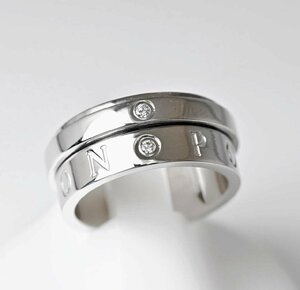 7736 ☆ Piagier Piaget 750WG White Gold Ring Ring Diamond 2p 50
