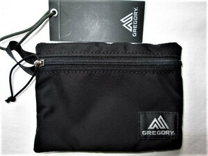 ★新品 GREGORY POST CARD POUCH グレゴリー ポストカードポーチ ブラック黒 W14×H10×D0.5cm ジッパーポーチ 小物入れ カード入れ 財布★