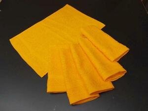 * ^ made in Japan wet towel oshibori towel 6 sheets set plain orange 