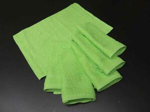 * ^ сделано в Японии влажное полотенце осибори полотенце 6 листов set одноцветный зеленый 