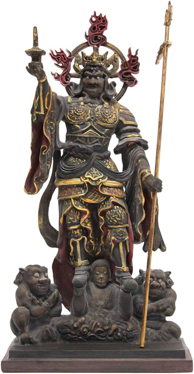 観音扉 木箱ケース入り 真言宗 開祖 弘法大師 空海 仏像 金銅独鈷杵