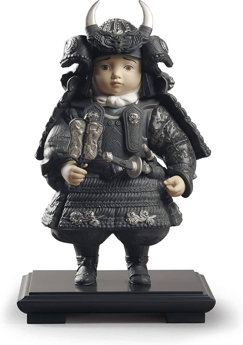 Difícil de conseguir Edición limitada Tamaño grande Lladro Samurai Toy Samurai Toy Young Samurai New May Doll May Doll LLADRO 36x20x19cm Niño Presente, cerámica, cerámica occidental, Lladro