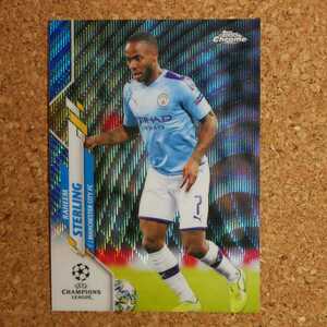 topps chrome raheem sterling 75シリ トップスクローム ラヒーム・スターリング マンチェスターシティ チェルシー blue wave refractor