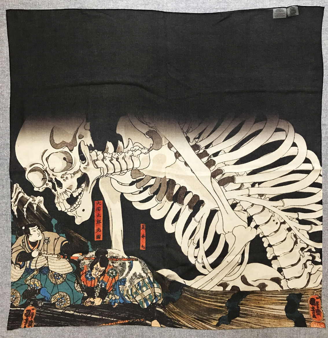 Foulard en soie Utagawa Kuniyoshi Ukiyo-e Soma no Omiya, Peinture, Ukiyo-e, Impressions, autres