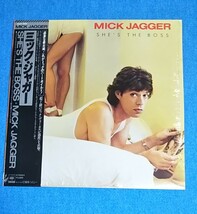 国内盤LP■ミック・ジャガー / SHE'S THE BOSS■帯付・シュリンクあり■アンケートはがき付■再生確認済み■MICK JAGGER■ジェフ・ベック_画像1