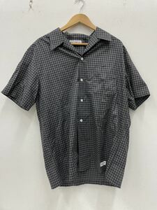 WACKO MARIA ワコマリア ギンガムチェックシャツ 半袖シャツ グレー XL 03-5708-5277