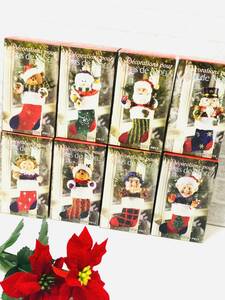 アメリカ購入品　新品　Decorations pour bas de NOEL クリスマスオーナメント　サンタクロース・スノーマンetc　Christmas　Xmas