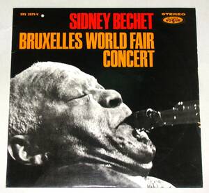 SIDNEY BECHET シドニー・ベシェ UPS 5079-V [BRUXELLES WORLD FAIR CONCERT] vogue LP レコード 