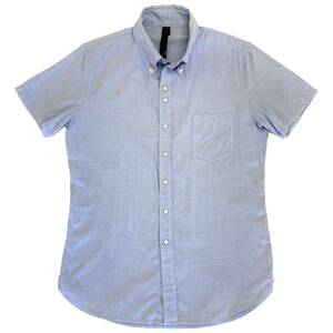 定価2.6万 wjk SNAP OXFORD S/S B.D SHIRTS M スナップオックスフォードボタンダウン半袖シャツ akm　ジュンハシモト