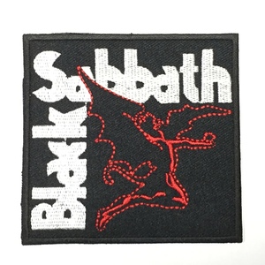 195 ブラック・サバス Black Sabbath BLACK SABBATH 刺繍 アイロン ワッペン ハードロック ヘヴィメタル 刺繍ワッペン アイロンワッペ