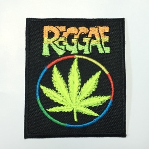 150 REGGAE ヘンプ マリファナ ラスタ 刺繍 アイロン ワッペン レゲエ ジャマイカ 刺繍ワッペン アイロンワッペン