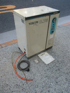 s159* Toshiba tos navy blue 200V0.75kw50hz(1 horse power ) package compressor operation excellent!