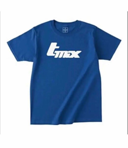 【値引不可 完売】tohji t-mix logo Tシャツ ブルー Lサイズ