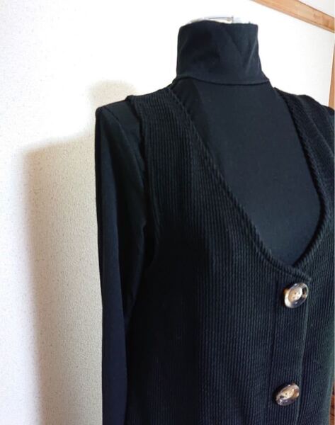 ワンピース 【セット商品】ジャンパースカート サロペット セットアップ 春 秋