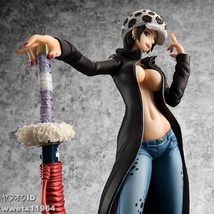 最安★全国一律送料★トラファルガー・ロー 女版 女体化 約20cm ONE PIECE アニメ ワンピース フィギュア コレクション_画像7