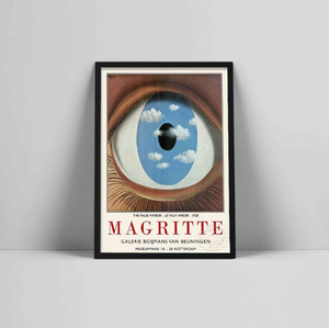 G1911 ルネ・マグリットRene magritte キャンバスアートポスター 50×70cm イラスト インテリア 雑貨 海外製 枠なし .