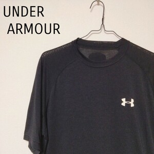 アンダーアーマー　半袖　Ｔシャツ　サイズSM　UNDER ARMOUR#4　陸上　トレーニング　黒