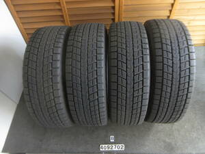 G487-2 ②★冬★バリ山★225/60R17 99Q DUNLOP WINTER MAXX SJ8 4本セット