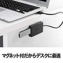 送料無料★BUFFALO USB3.0 バスパワー 4ポートハブ ブラック 高品質設計 マグネット付き BSH4U305U3BK_画像4