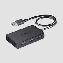送料無料★BUFFALO USB3.0 バスパワー 4ポートハブ ブラック 高品質設計 マグネット付き BSH4U305U3BK_画像1