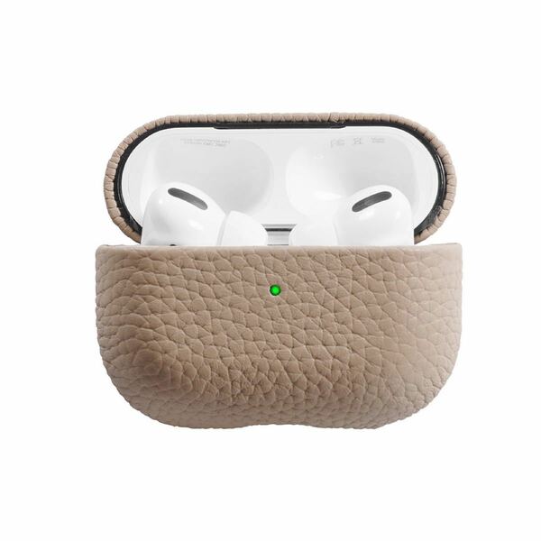 air pods 3 用保護ケース　レザー　革　アイボリー