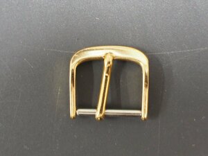 中古 セイコー シチズン カシオ 汎用 尾錠 美錠 ピンバックル 色: ゴールド 幅: 14mm 管理No.31606