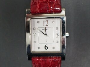 セイコー SEIKO ルキア LUKIA レディース 石入り ドレスウォッチ クォーツ 腕時計 型式: 1N01-0DY0 管理No. 20186