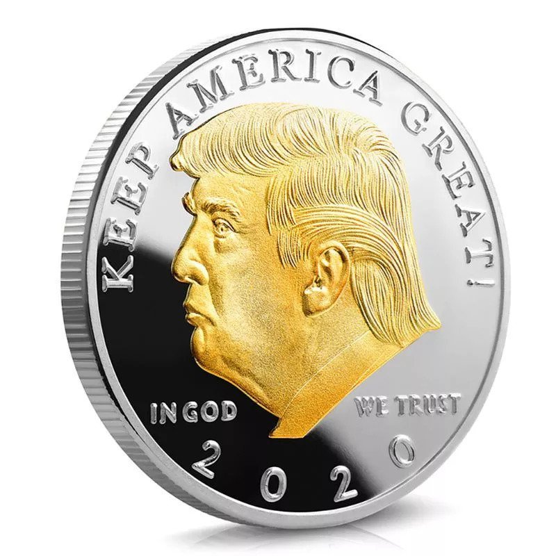 人気の贈り物が ドナルド トランプ 1 オンス 純銀純銅 セット