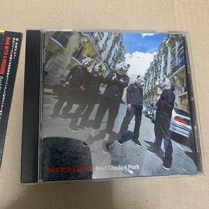 送料無料！MAN WITH A MISSION BEEF CHIKEN PORK 帯付き CDケース新品交換済み 全曲英語バージョンの画像2