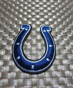 MD青白◆新品NFLインディアナポリス・コルツIndianapolis Colts　刺繍ワッペン ◆アメリカ　スポーツ◎アメフト　アメリカンフットボール◆